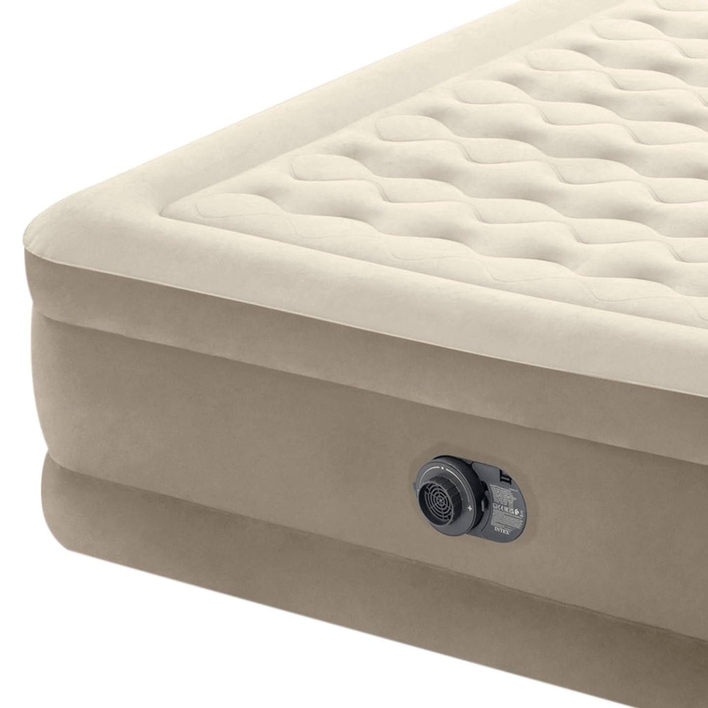 Intex 64428NP Airbed Ultra Plush Bed Queen 230V, Beige, 203 x 152 x 46 cm