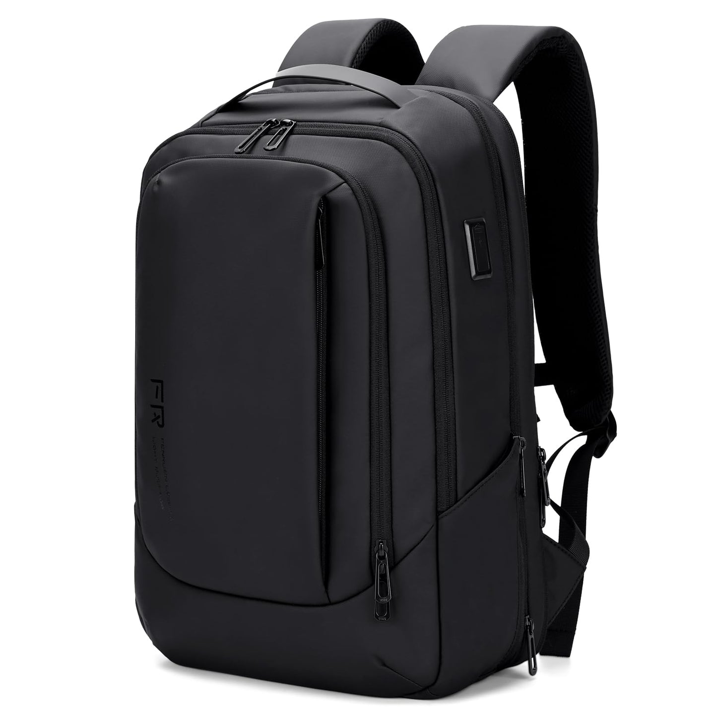 FENRUIEN Expandable Laptop Backpack with YKK zippers, 26L-38L capacity, Business Backpack for Men 15.6 inch Laptop Bag with USB Charging Port for Men and Women, Girls, Teenagers with laptop compartment.