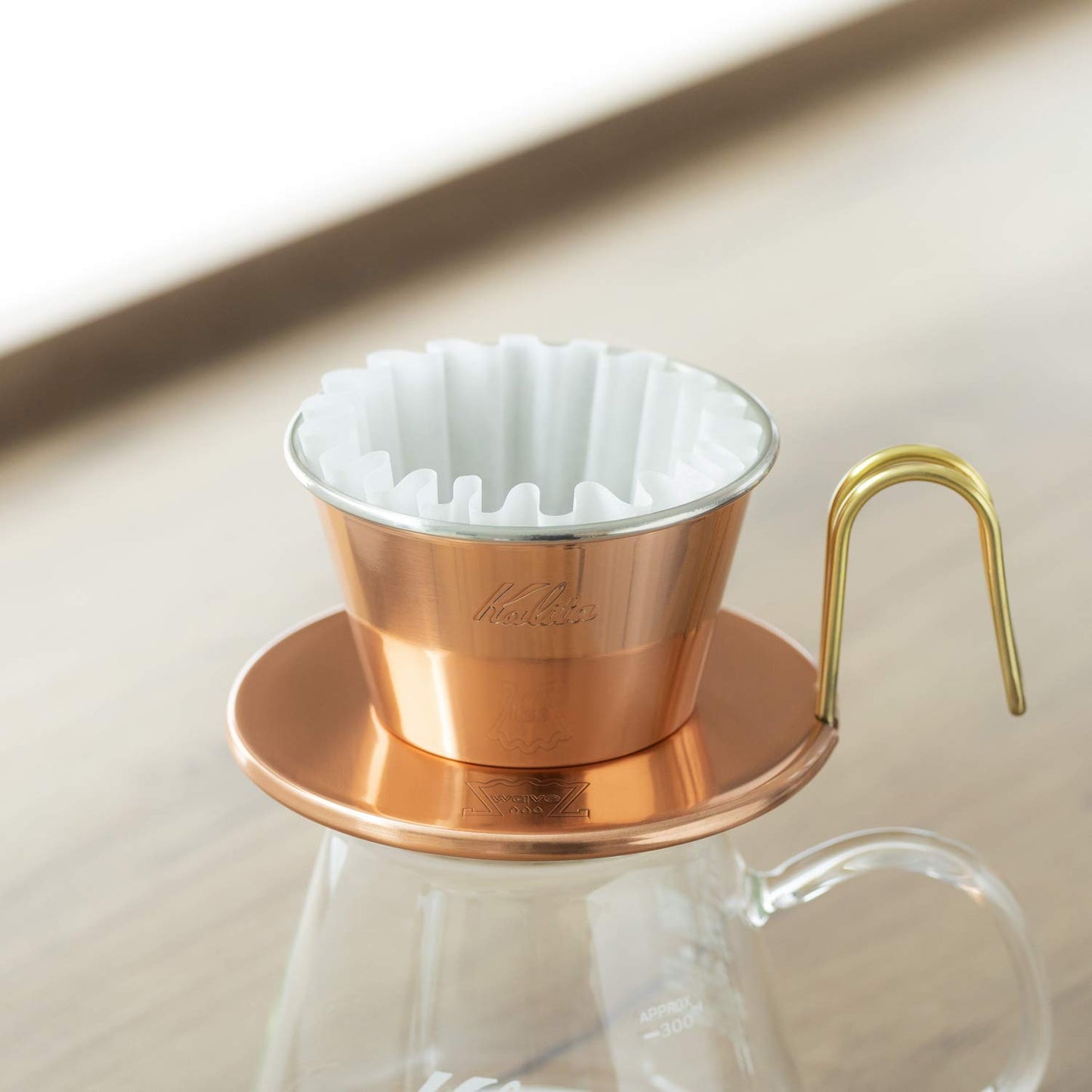 Kalita Wave Series KWF-155 #22211 Coffee Filter, white, for 1-2 persons, 50 sheets x 3 packs.