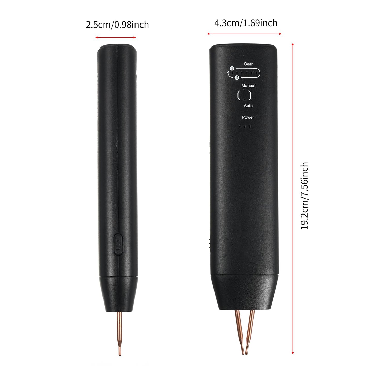 Shkalacar spot welder, portable battery spot welder with automatic and manual modes, 11 adjustable levels, mini spot welder for welding batteries.