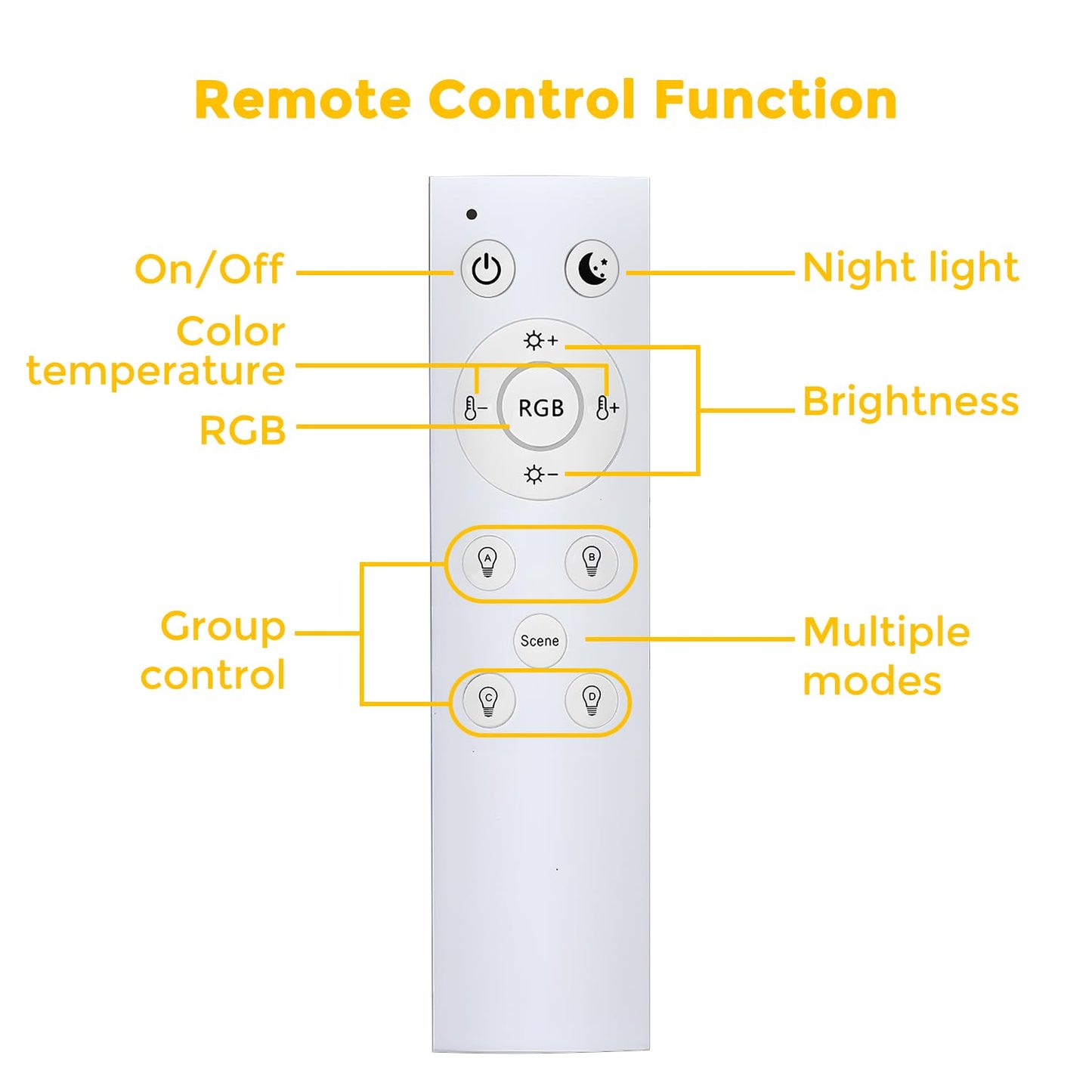 6-pack LED recessed lights RGBW dimmable 10W with remote control, recessed lights Bluetooth APP color changing RGB+Warm White +Cool White ceiling spotlights, Round LED downlight 230V for living room, bedroom