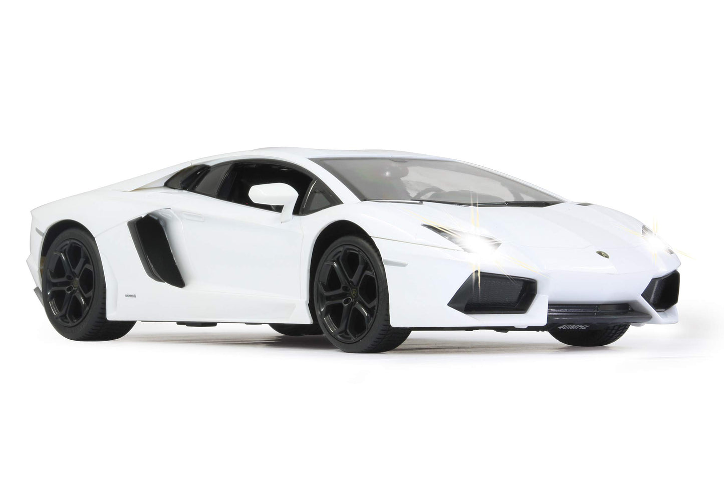 JAMARA Lamborghini Aventador 1:14 2.4GHz - officially licensed, up to 1 hour drive time at 11 km/h, LED lights, perfect replica details, detailed interior, high-quality manufacturing.
