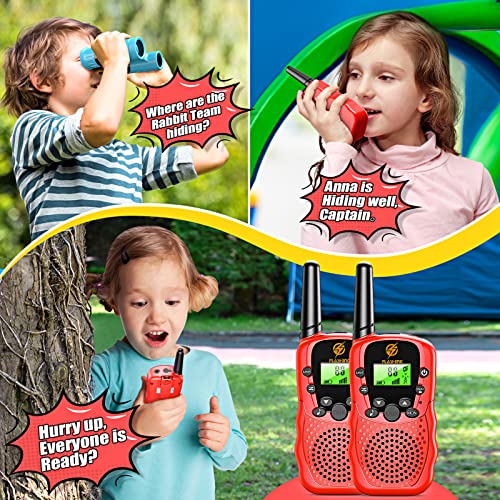EUCOCO Walkie Talkie for Kids (Bright Red)
