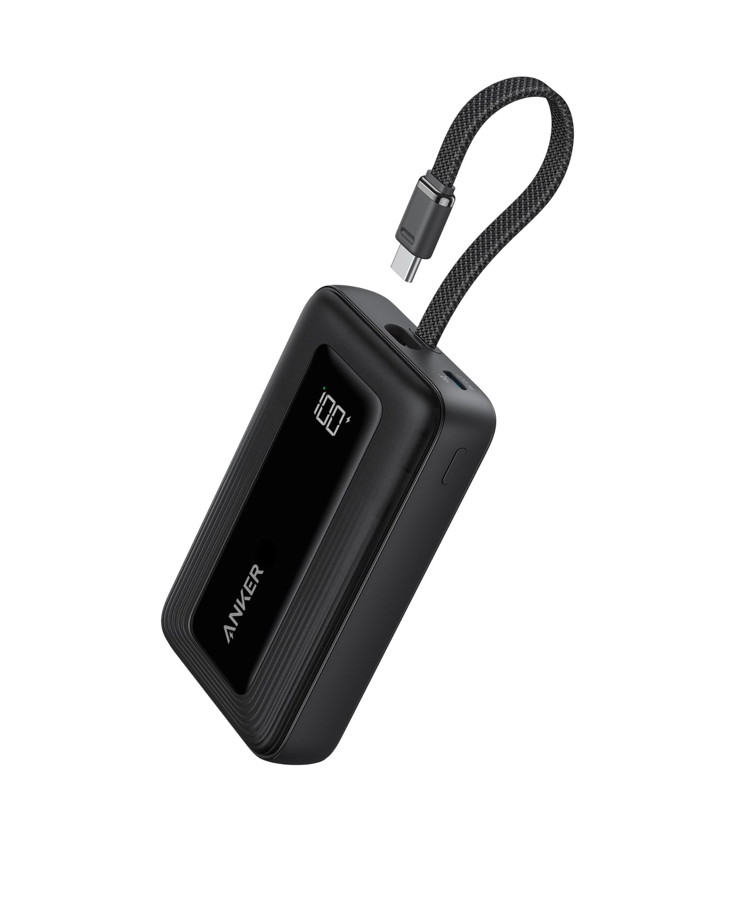 Anchor Powerbank 20,000mAh 30W with built-in USB-C cable, High-Speed portable charger, 1 USB-C, 1 USB-A, battery pack for iPhone 17/17 Pro/17 Pro Max/Air/16/15, MacBook, Galaxy, and more.