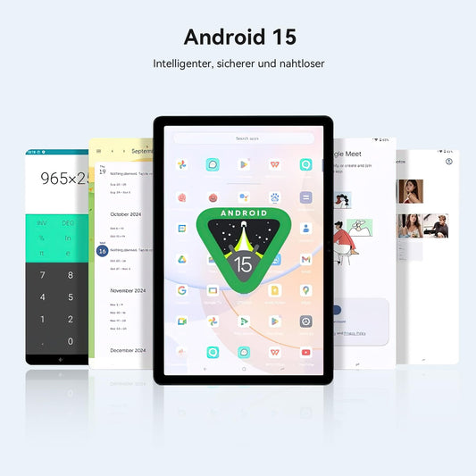 Blackview Mega2 12-inch tablet Android 15.24GB RAM + 256GB ROM, dual 4G LTE + 5G WiFi, 2K 120Hz FHD large display gaming tablet with stylus, Octa Core T615, 9000 mAh, WideVine L1, 13MP + 8MP camera, Face ID, GPS, PC.