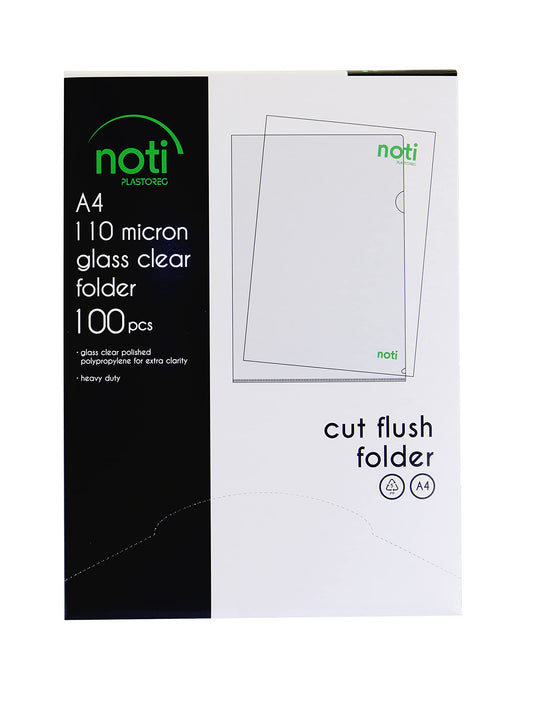 100 pack Premium PP plastic document sleeves. For DIN A4, transparent clear, open at the top and on the side. Clear sleeve in extra sturdy 0.11mm quality.