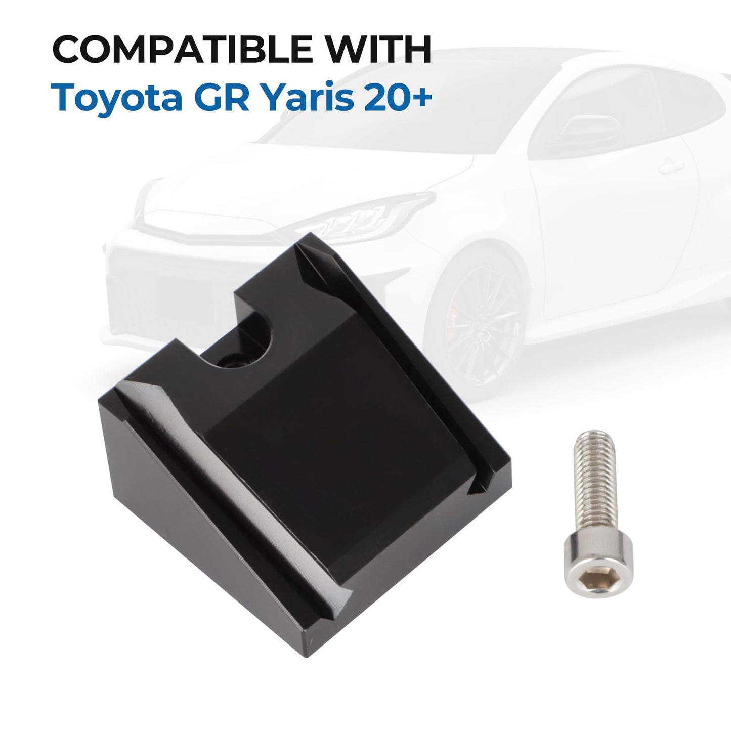 Alpha Rider car rearview mirror riser for Toyota GR Yaris 20+, aluminum mirror extension rearview mirror adapter kit riser.