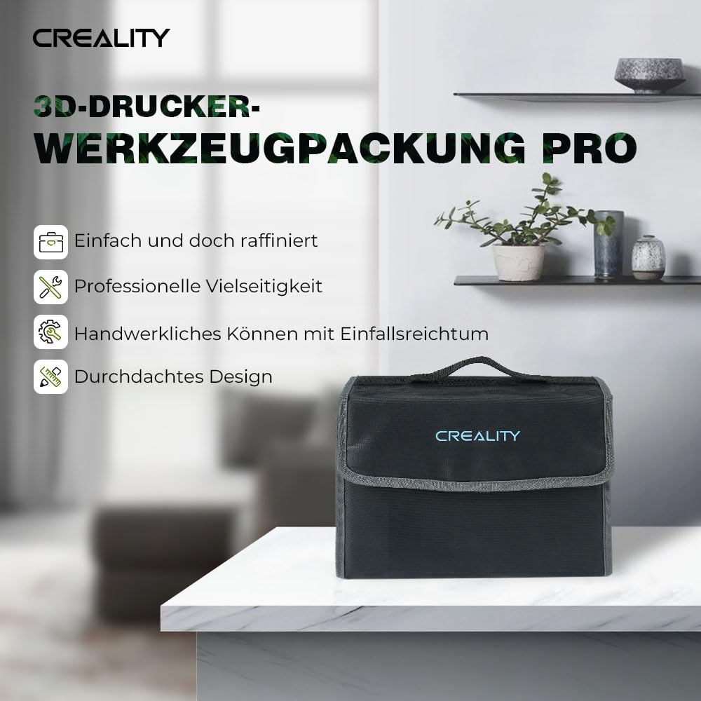 Creality 3D Printer Toolkit, 74 piece 3D Printing Tool Wrap Kit Assembly/Removal/Filament Cutting Set 3D Printer Accessories for all FDM printers Cleaning Finishing Printing