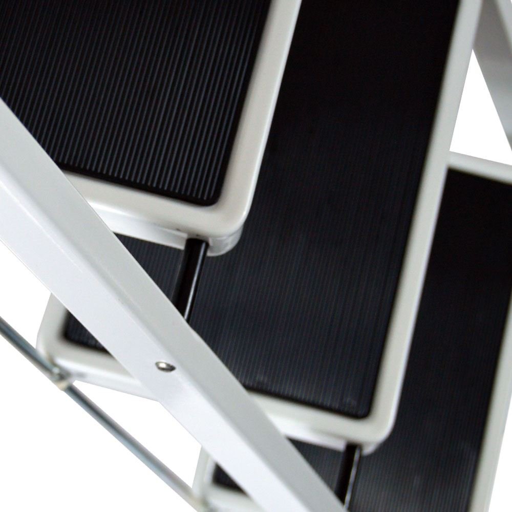 3-step step ladder with handrail Foldable Safety Non-slip Lightweight 8.5 kg for home office warehouse Maximum load capacity 150 kg