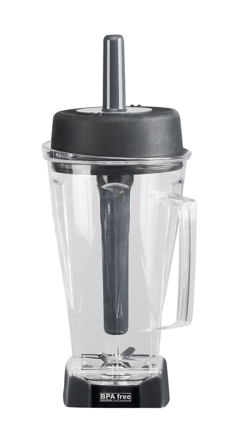 2L replacement container suitable for the Vitamix TNC 5200 including cutting blade, tamper, and lid.