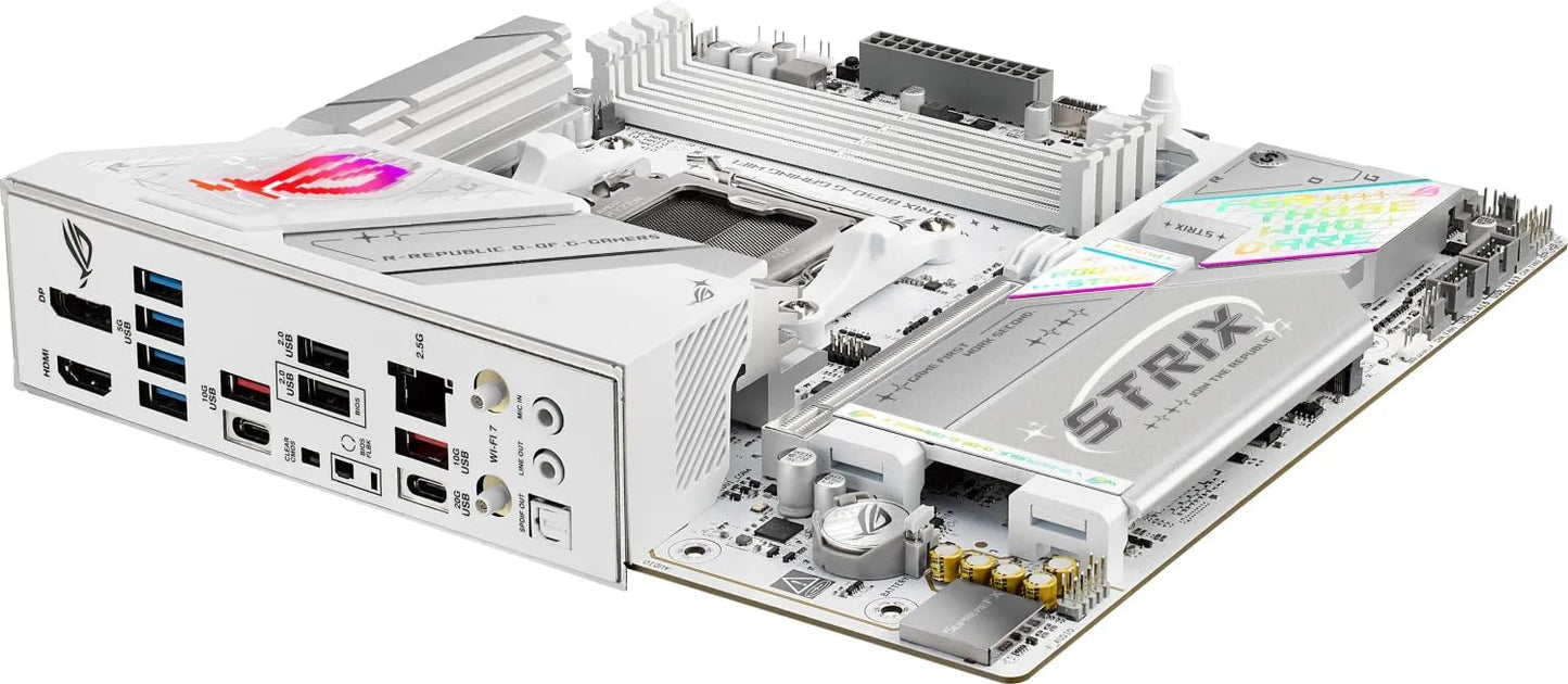 ASUS ROG Strix B850-G Gaming WiFi motherboard for AMD AM5 socket (mATX, DDR5 memory, 4X M.2, PCIe 5.0, WiFi 7, Aura Sync)