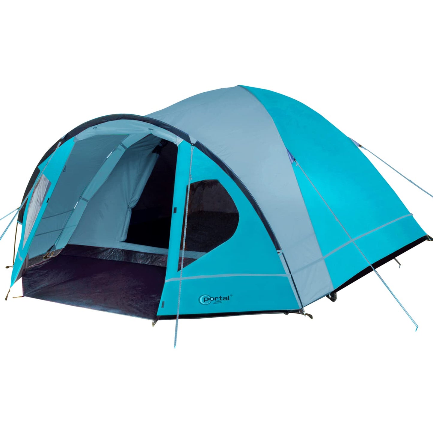 Portal tent for 3-4 people camping, waterproof with 4000mm dome tent and vestibule. Family tent, festival tent for camping, travel, garden.