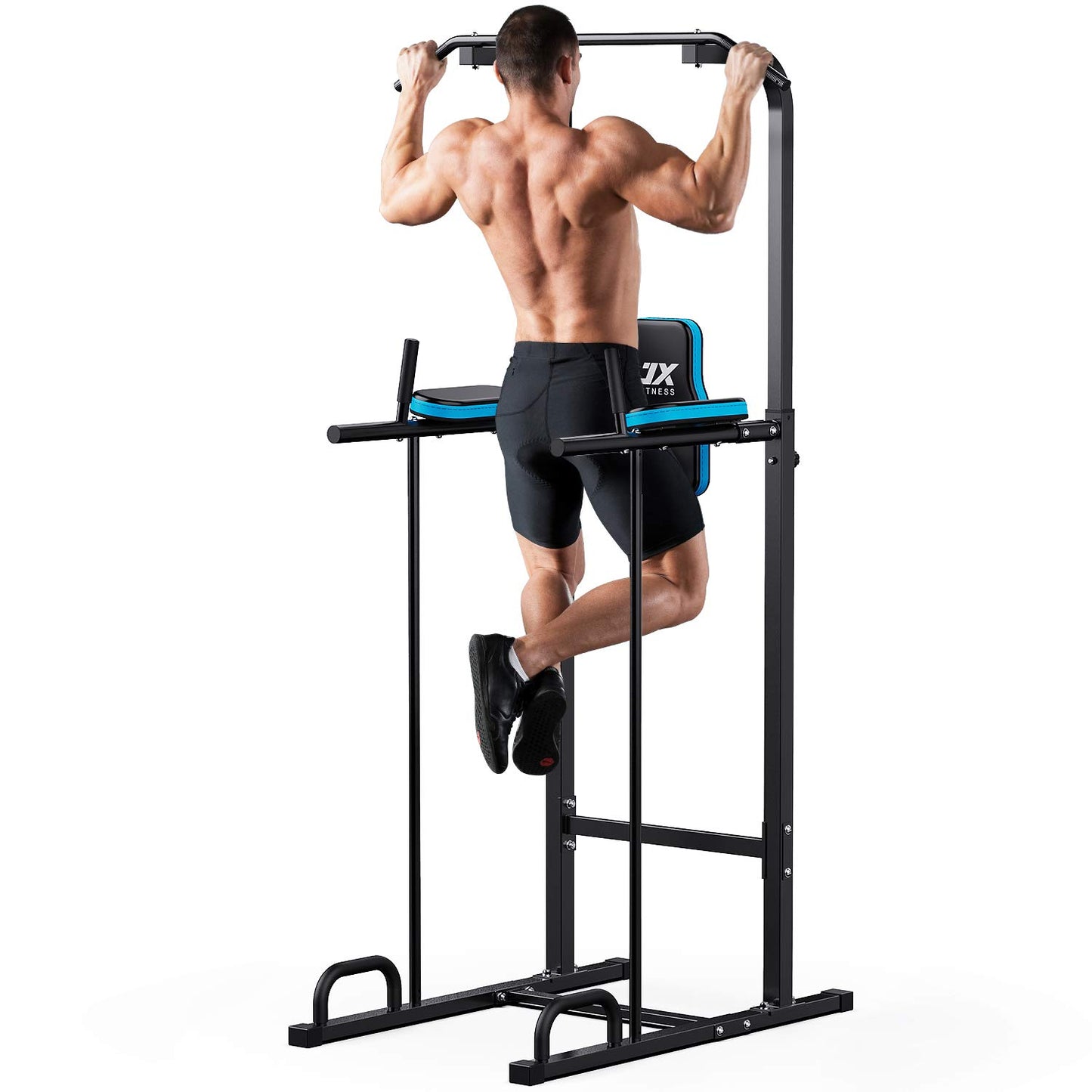 JX FITNESS Power Tower Multifunctional Dip Station Fitness Training Equipment for Pull-up Bar, Push-ups, Abdominal Training