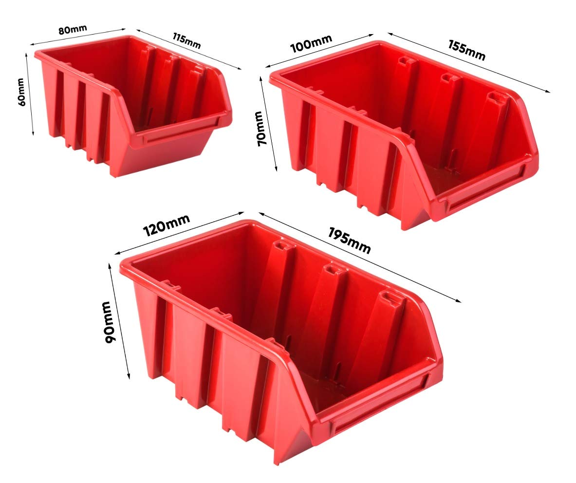 PAFEN storage system 780x1158mm stackable bins wall shelf storage bins bin rack storage system 91 boxes