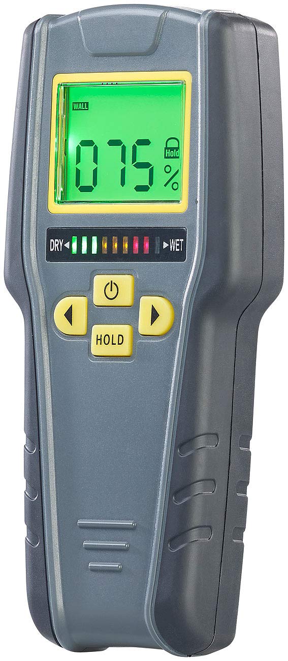 AGT Moisture Meter: Digital 4in1 Moisture Detector with Non-Invasive Measurement, LCD (Moisture Detector, Moisture Meter, Professional Device, Wood Moisture)