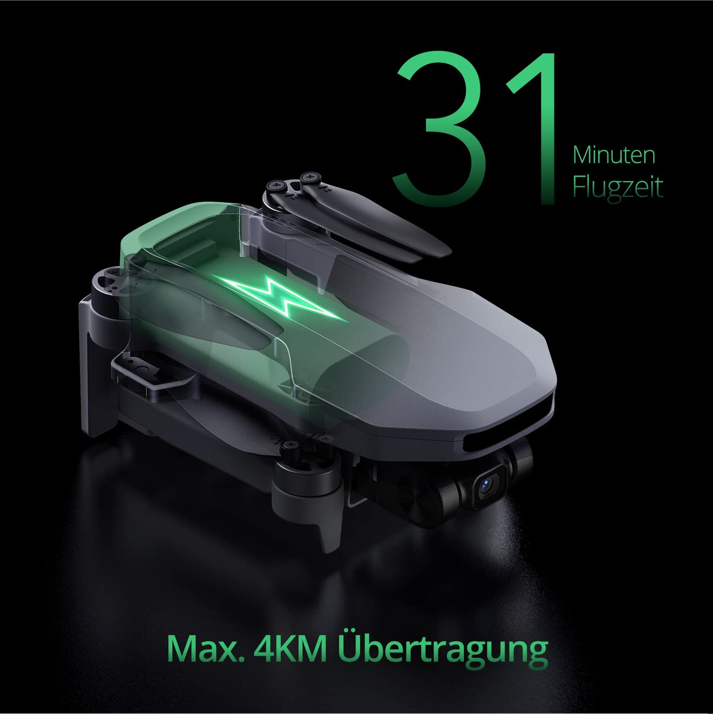 Potensic ATOM SE GPS Drone with 4K EIS Camera, 2 batteries 62 min flight time, under 249g, C0, 4KM FPV transmission, Brushless motor, Max.16m/s, Follow-Me/auto return, for beginner adults.