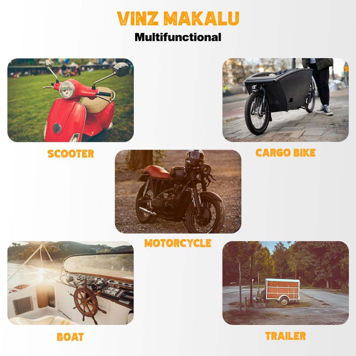 VINZ Makalu chain lock 300cm ø11mm | ART 4 certified | Motorcycle lock Moped lock Scooter & E-scooter | Motorcycle chain lock & armored lock | 120-300 cm (300 cm)