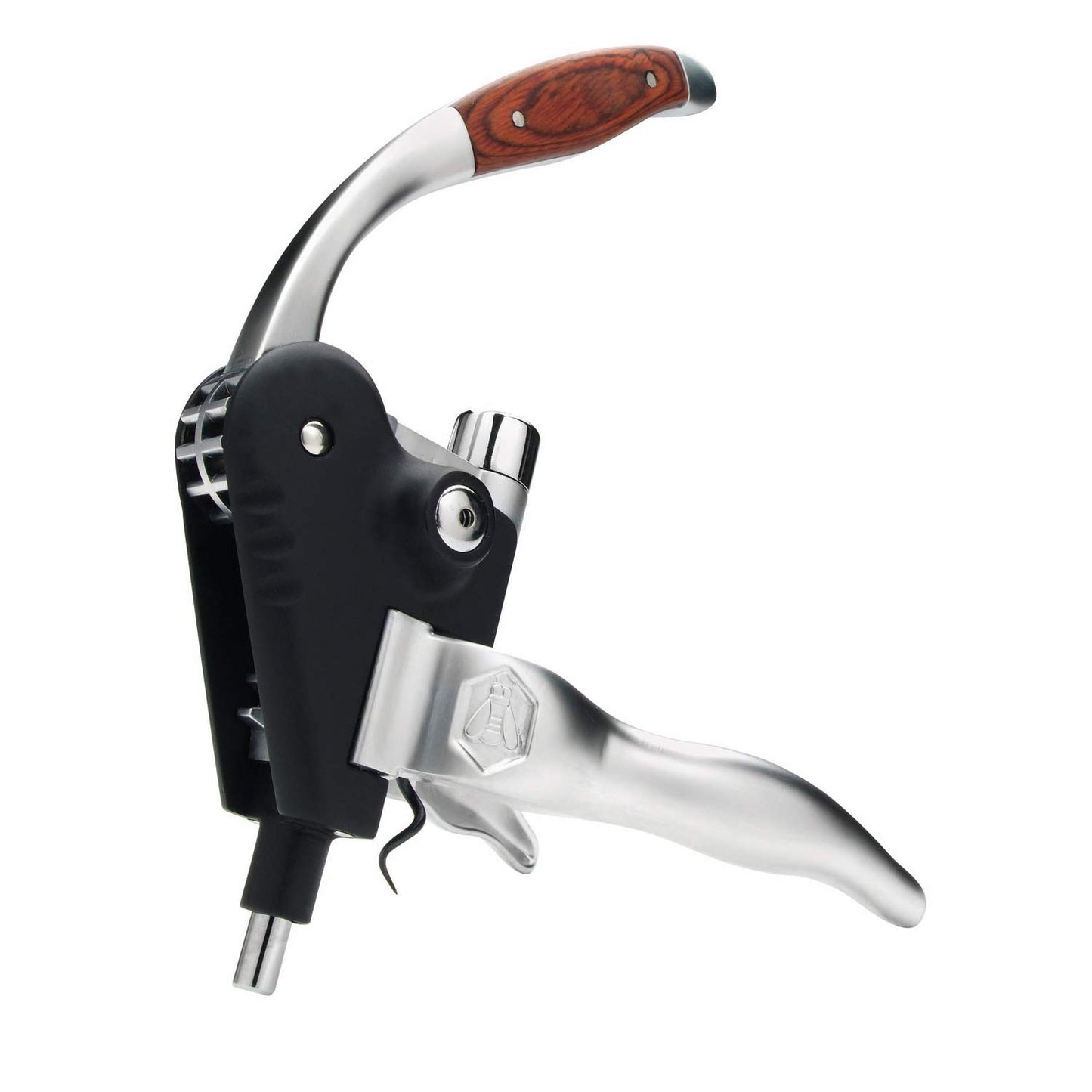 LAGUIOLE - Corkscrew with zipper lever - Aluminum and wood - With spare twist - Gift box