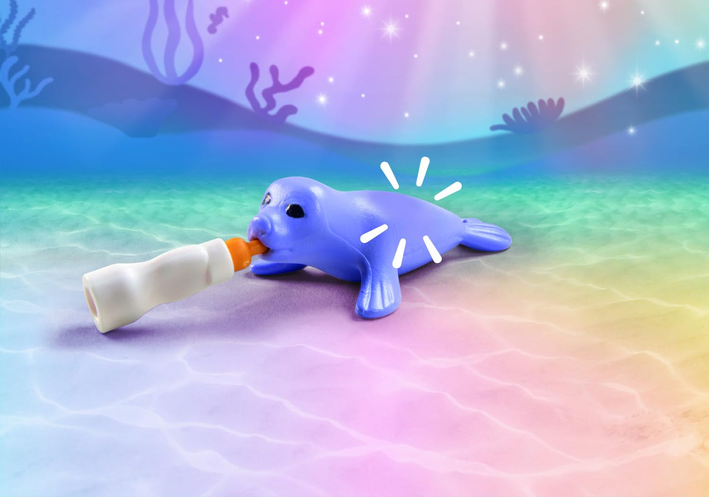 PLAYMOBIL Princess Magic 71499 Underwater Animal Care for marine creatures, caring for sea animals, includes care station, bandages, and more, diverse toys for kids ages 4 and up.
