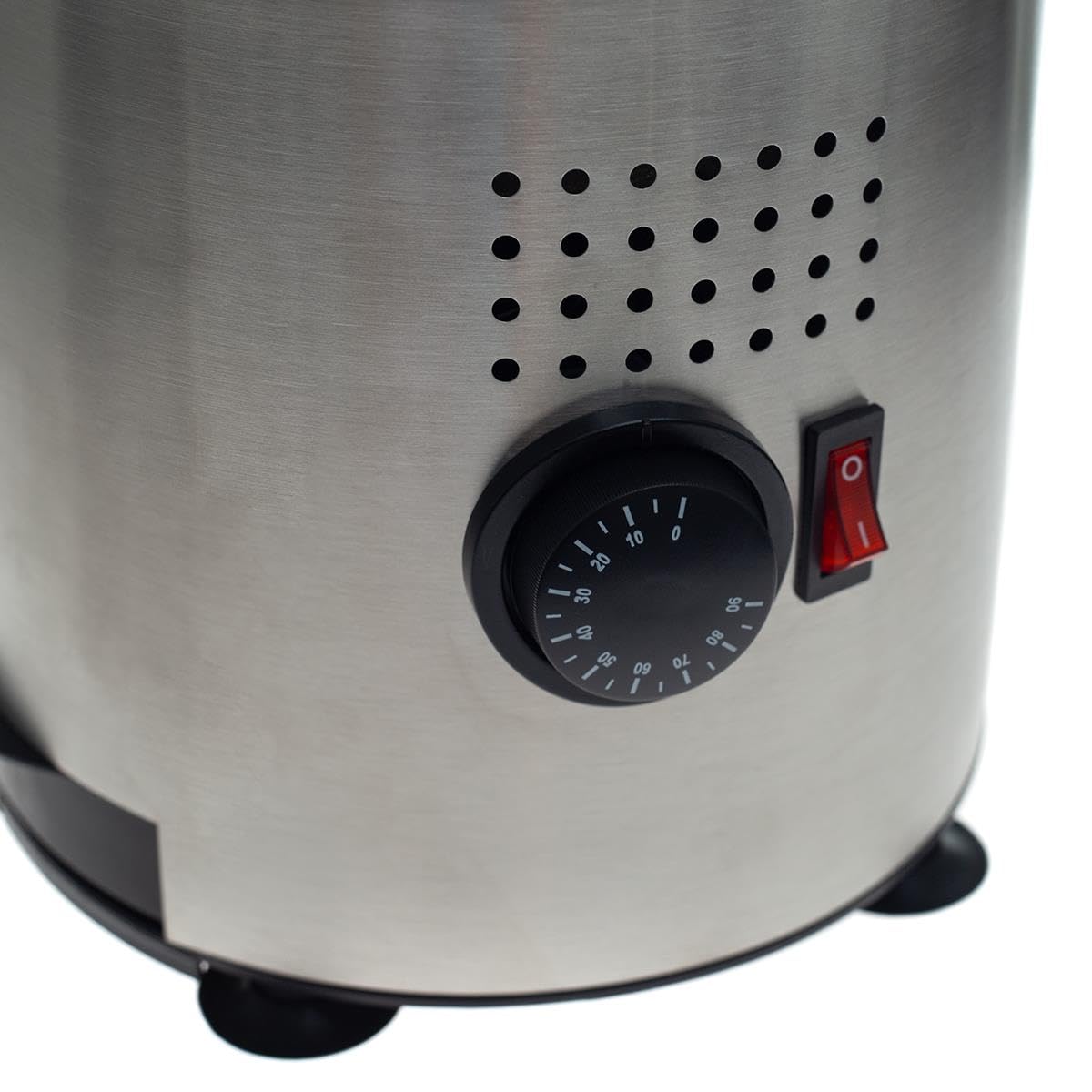 Allpax cocoa dispenser, stainless steel beverage dispenser with tap, hot beverage dispenser for hot chocolate and mulled wine, 3 l capacity, up to 90°C, 1200 W, silver