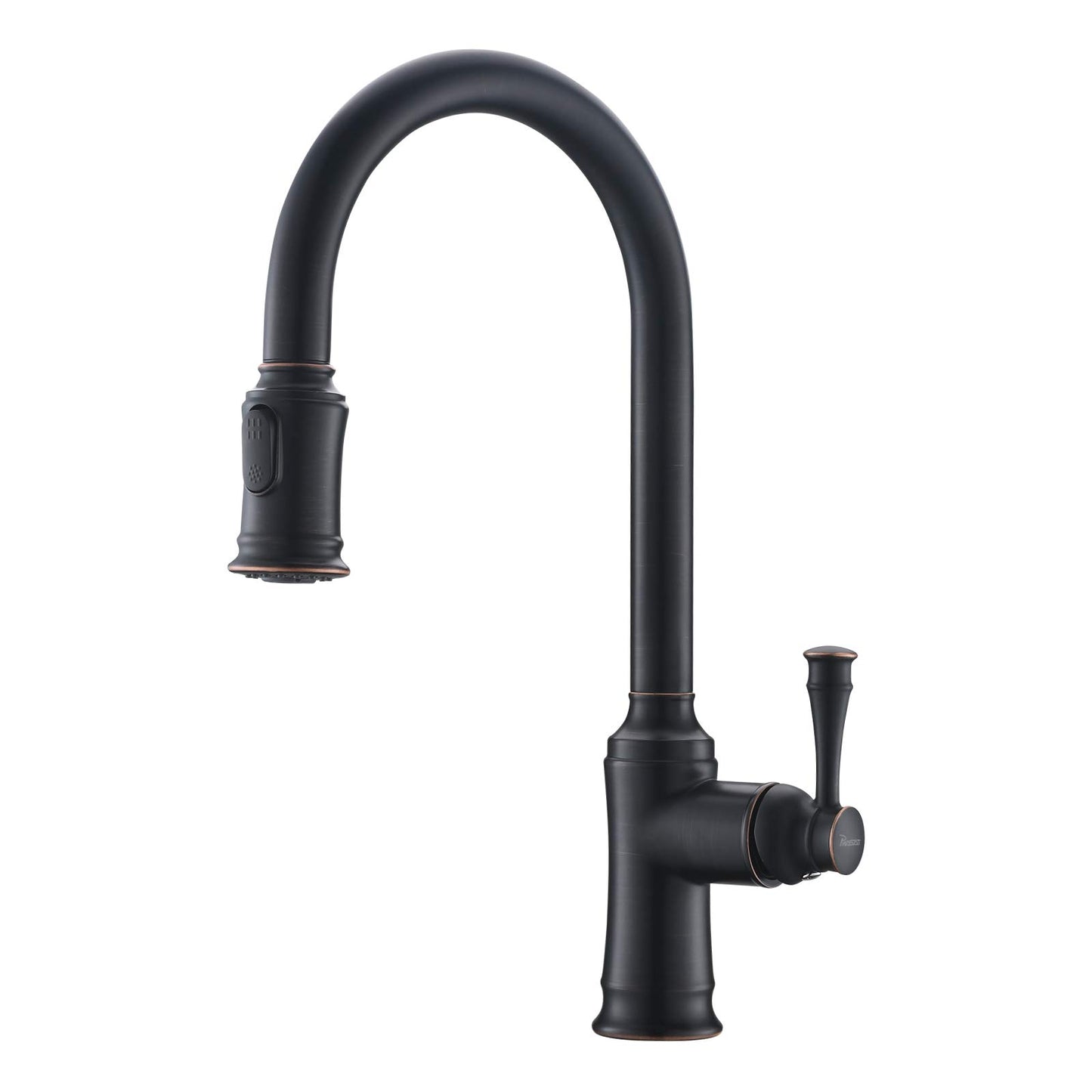 PHASAT Kitchen Faucet Pull Out Sprayer Sink Faucet with 360° Swivel 2 Functions for Kitchen, Oil Rubbed Bronze KZ06
