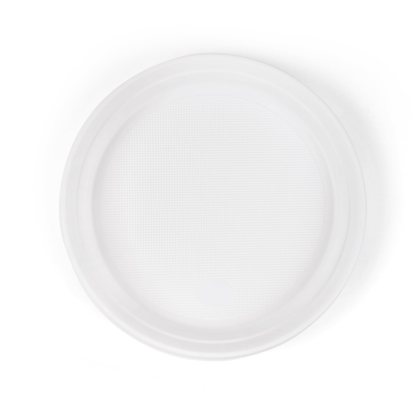 Inoverse 100 plastic plates, undivided menu plates Ø22 cm, reusable party tableware, party plates, plastic plates for BBQ, catering and birthdays, grill plates, plastic plate.