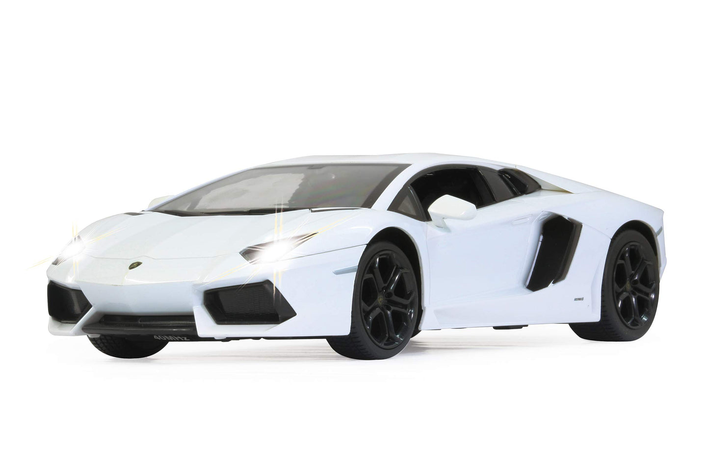 JAMARA Lamborghini Aventador 1:14 2.4GHz - officially licensed, up to 1 hour drive time at 11 km/h, LED lights, perfect replica details, detailed interior, high-quality manufacturing.