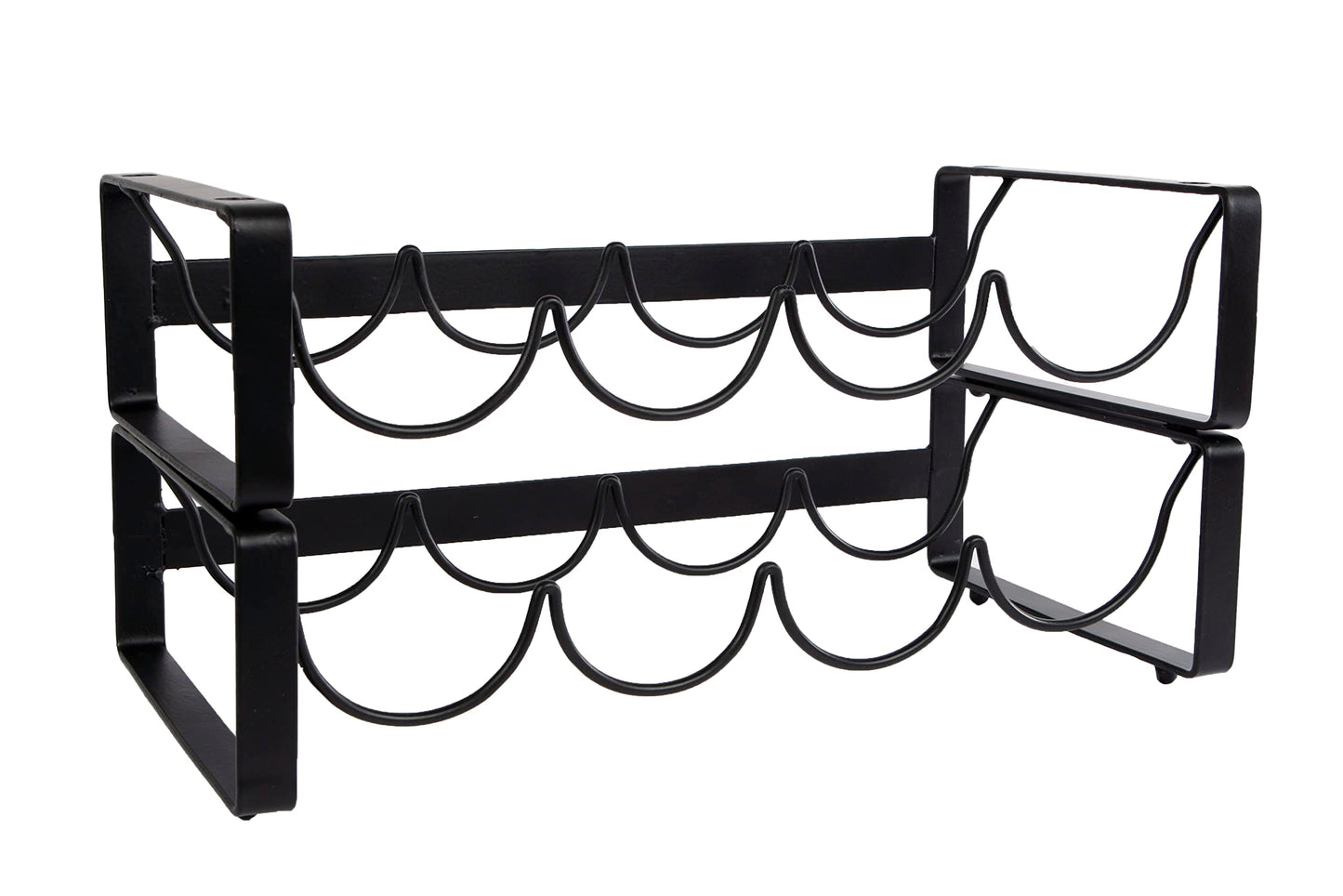 Novaliv wine rack for 8 bottles stackable metal black 11x40x20 wine bottle rack wine bottle holder wine cabinet wine racks wine holder wine stand table rack wine storage