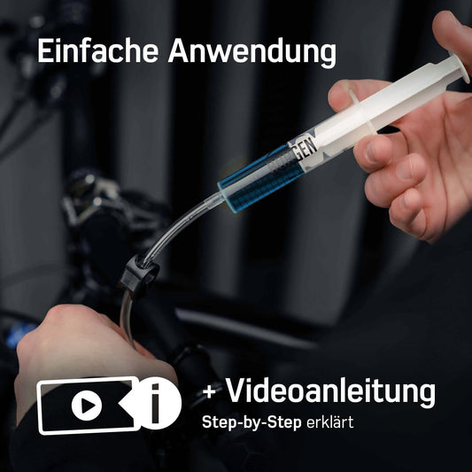 Borrow ventilation kit for Magura hydraulic disc brakes | Bike brake service kit | Bleeding set with step-by-step instructions for perfect bleeding of the bicycle brake.