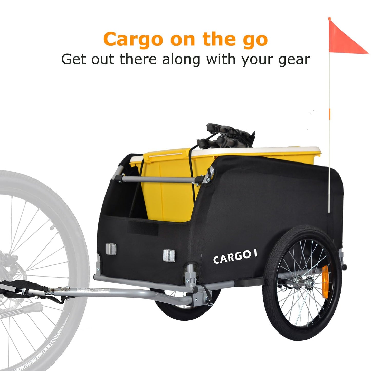 Tiggo VS Cargo I Cargo Trailer Bicycle Trailer Transport Trailer CT901-D02 GREEN