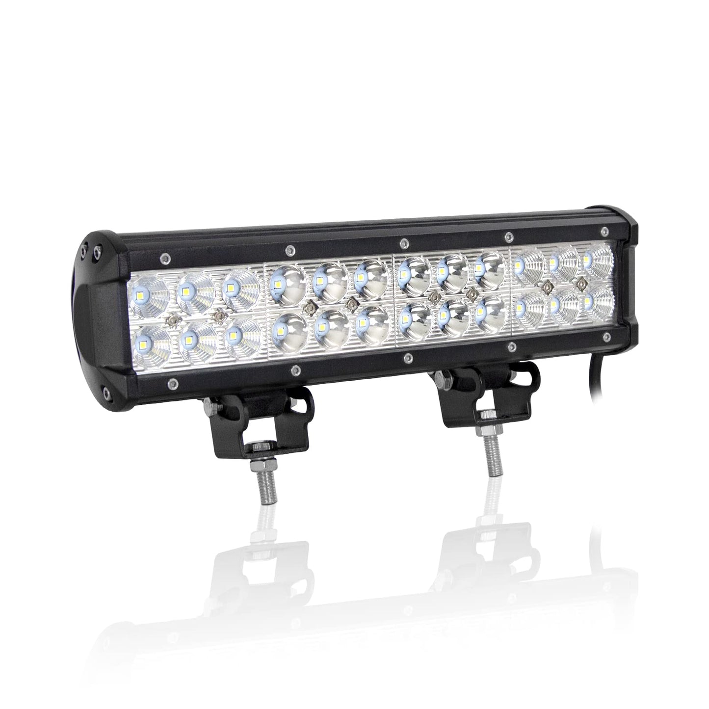 Willpower LED Headlight Offroad 12inch 72W LED Work Light 12V Spotlight Floodlight Combo Waterproof IP67 Additional Light Tractor Truck Auto SUV UTV ATV Reflector Reverse Light