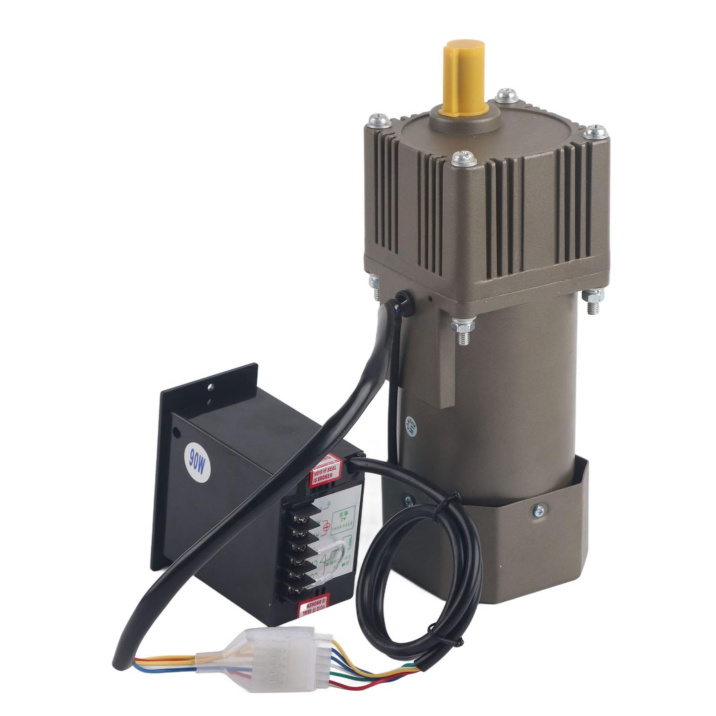 AC 220V 90W motor with adjustable speed. Continuously variable frequency converter motor with gear controller and bracket (5k).