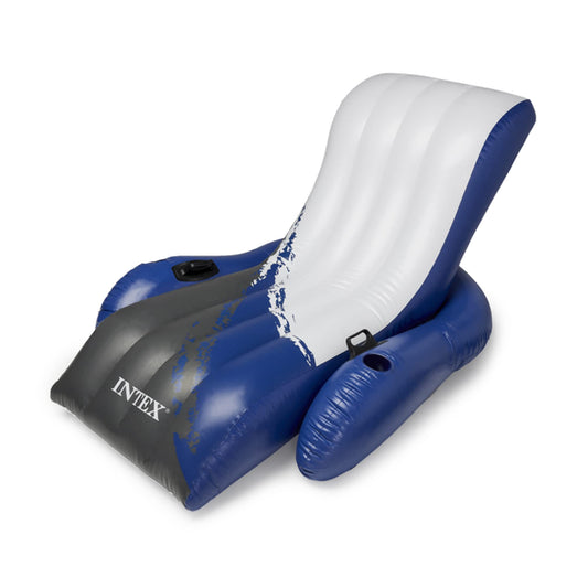 Intex Floating Recliner Lounge - Inflatable pool lounge, multicolor, 180 x 135 cm