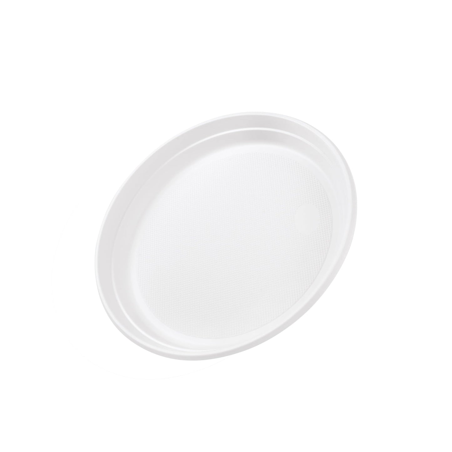 Inoverse 100 plastic plates, undivided menu plates Ø22 cm, reusable party tableware, party plates, plastic plates for BBQ, catering and birthdays, grill plates, plastic plate.