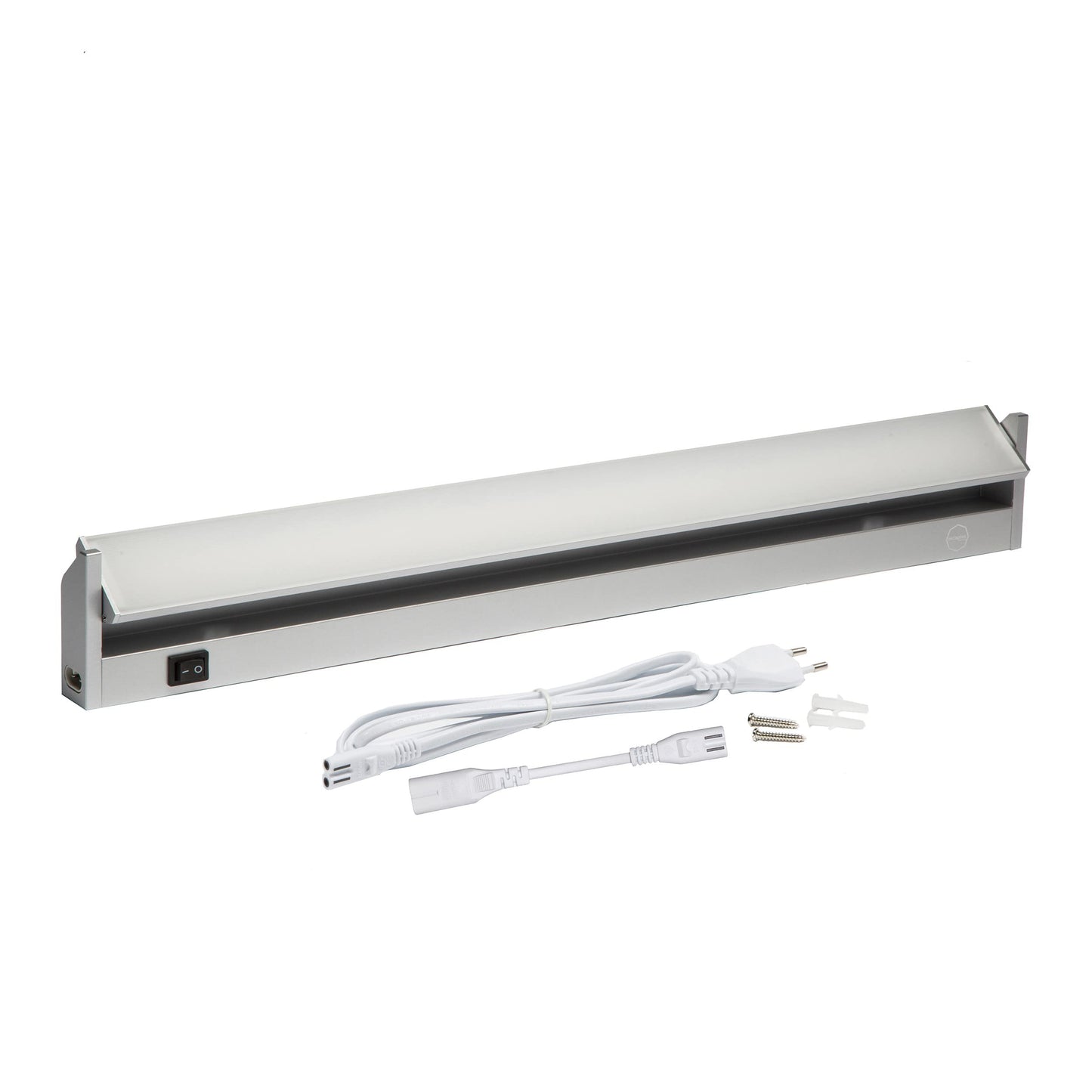 Octaplex lighting LED under cabinet light kitchen aluminum 10W 230V neutral white 4000K 60cm swiveling under cabinet lighting Rota 800lm LED light strip with switch