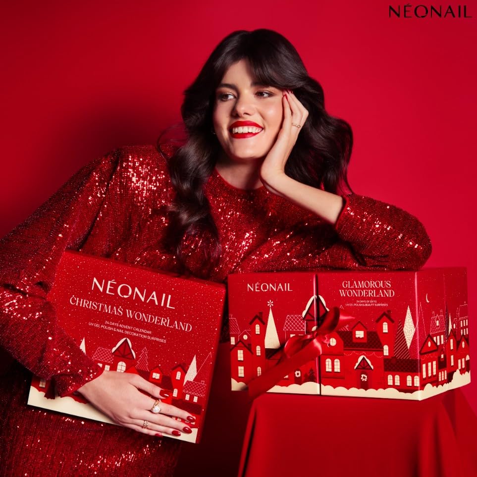 NEONAIL Advent Calendar 2024 Women - 24-piece Gift Set Women - Advent Calendar Girls - Beauty Christmas Calendar - Beauty Advent Calendar Cosmetics - UV Nail Polish - Christmas Wonderland
