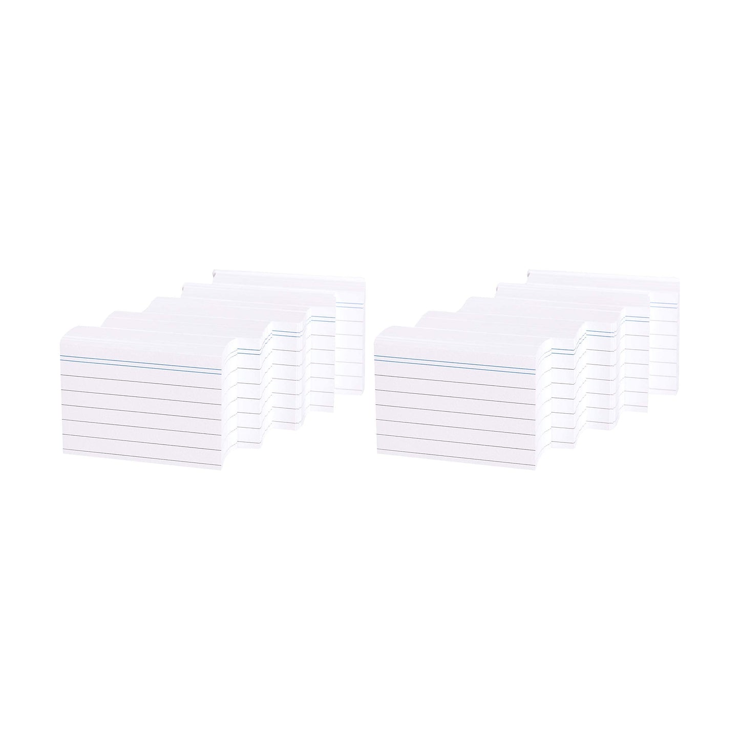 Amazon Basics A8 index cards (7.4 cm x 5.2 cm), lined, white, 1000 pieces & TimeTex index box for A8 plastic, blue