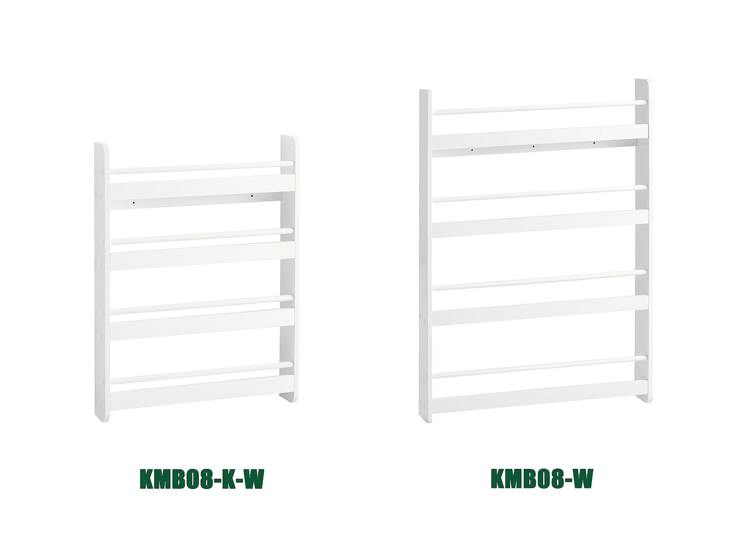 SoBuy KMB08-K-W Kids bookshelf wall shelf storage shelf with 4 shelves for books and decor white dimensions: 60x80x12cm