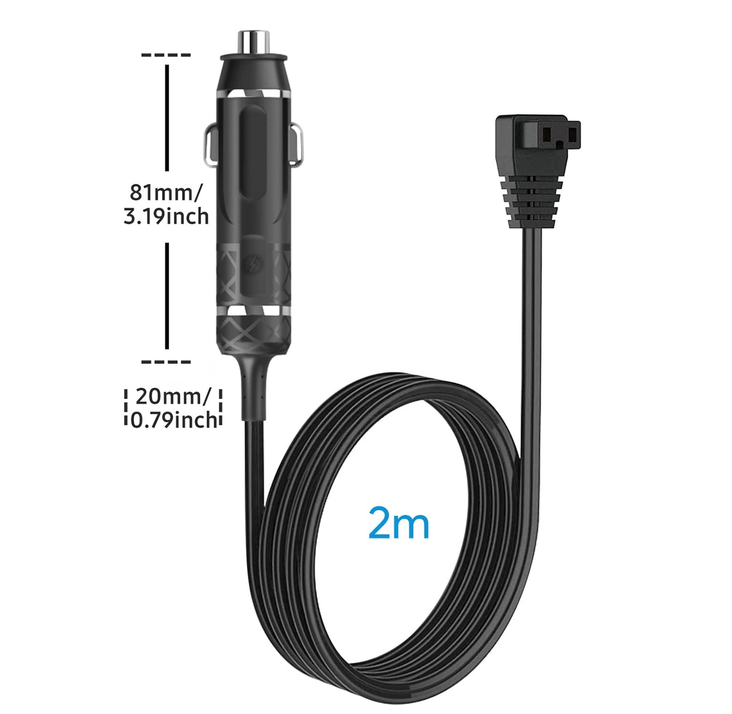 KFD 12V cable for Dometic, Waeco cooler CF CDF compressor replacement cable Mobicool FR40 MCF40 DC 12V plug car fridge connection cable car power supply Alpicool C15 freezer extension cable.