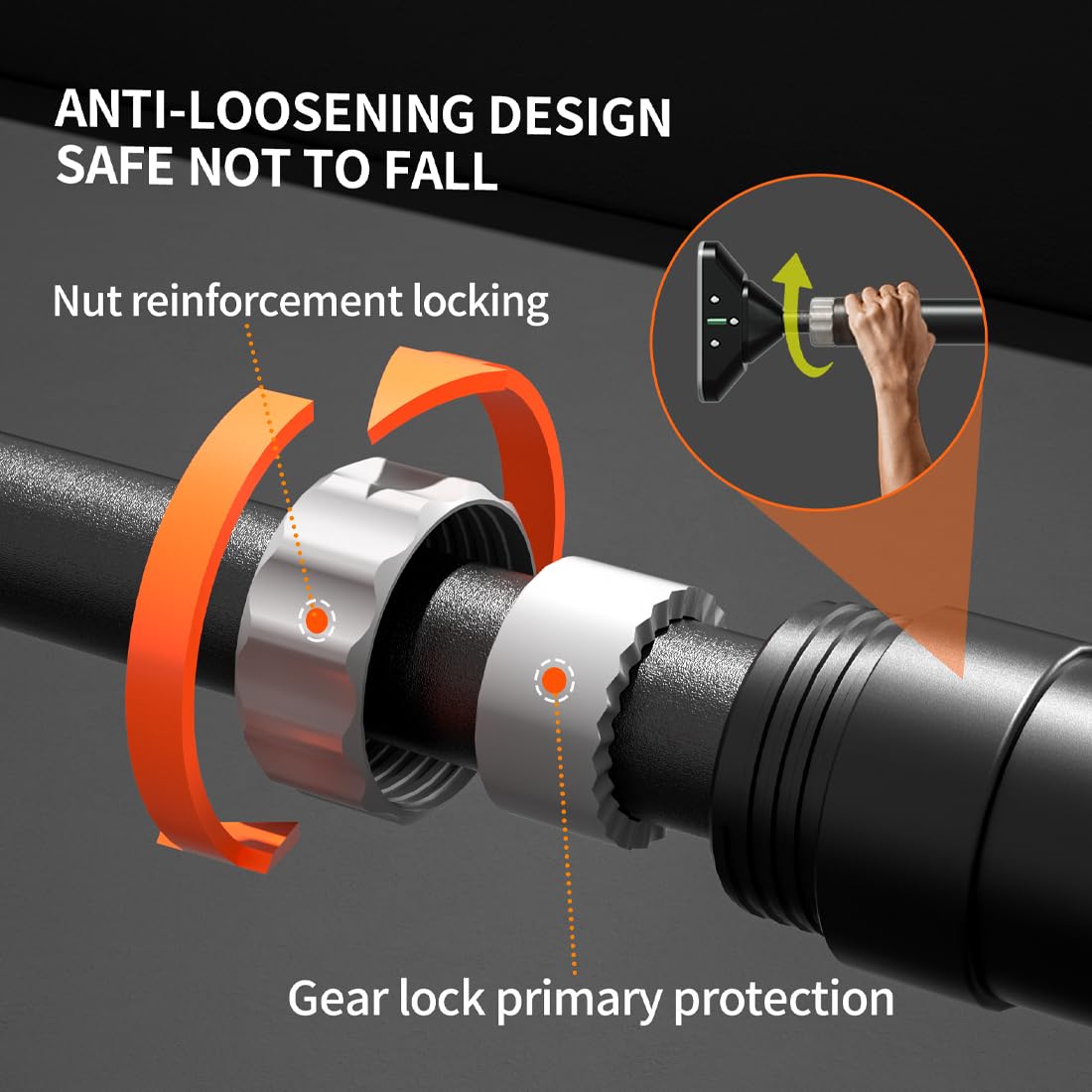 PROIRON Pull-up Bar without screws for door frame, extendable 72-97 cm, reinforced for up to 200 kg capacity, 17x5 cm PVC mats, with anti-fall protection and hand padding.