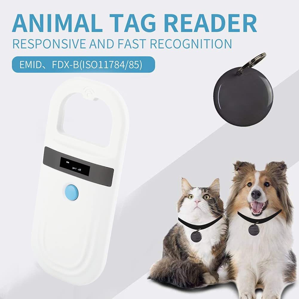 Animal microchip reader, Yinhing pet microchip scanner, rechargeable pet chip registration ID scanner. Microchip scanner for pets, pet tag scanner, pet microchip reader for animals.