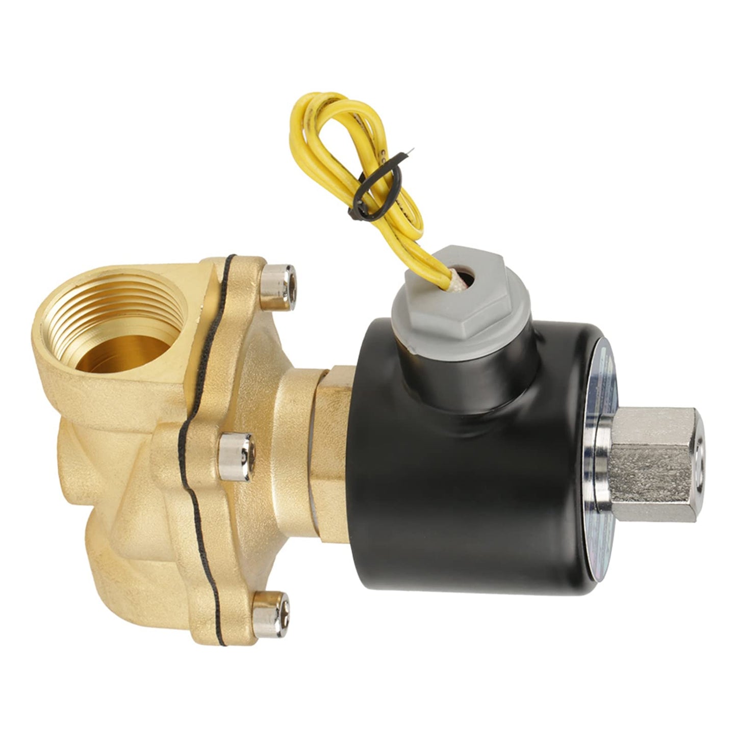 3/4" DC 12V Brass Solenoid Valve Normally Open Electric Solenoid Valve made of brass for water, air, gas.