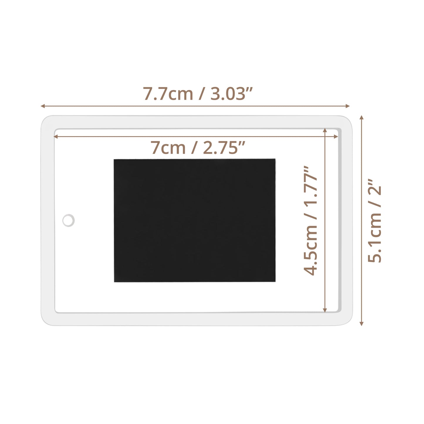 Kurtzy 50 Pack Mini Polaroid Picture Frames Magnetic - 50x Small Photo Magnets - Magnet Picture Frames For 7 x 4.5 cm Photos - Fridge Magnets for Small Pictures - Photo Gifts