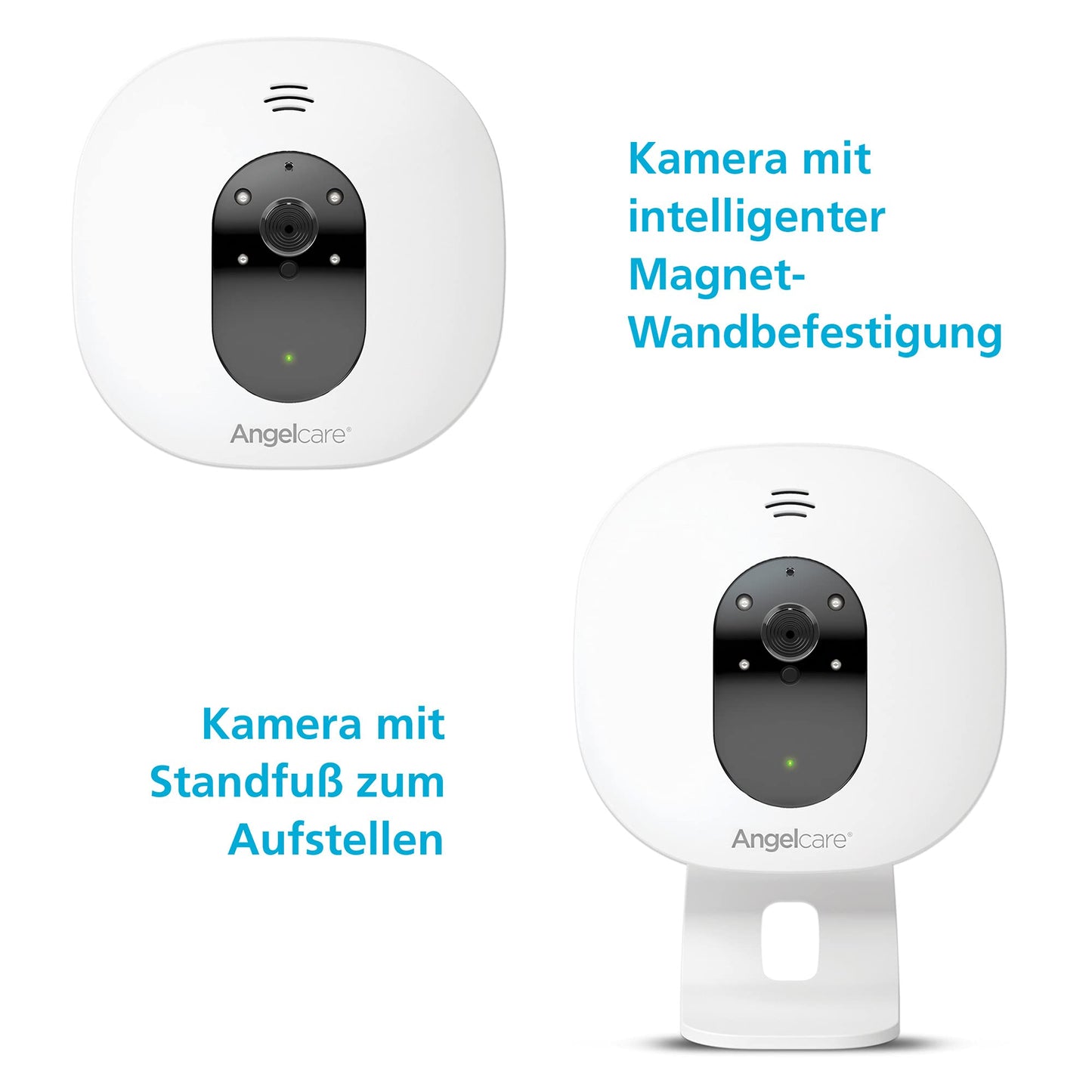 Angelcare SmartSensor Pro 3, 3-in-1 monitoring: video + audio + movement with wireless sensor pads, room temperature display.