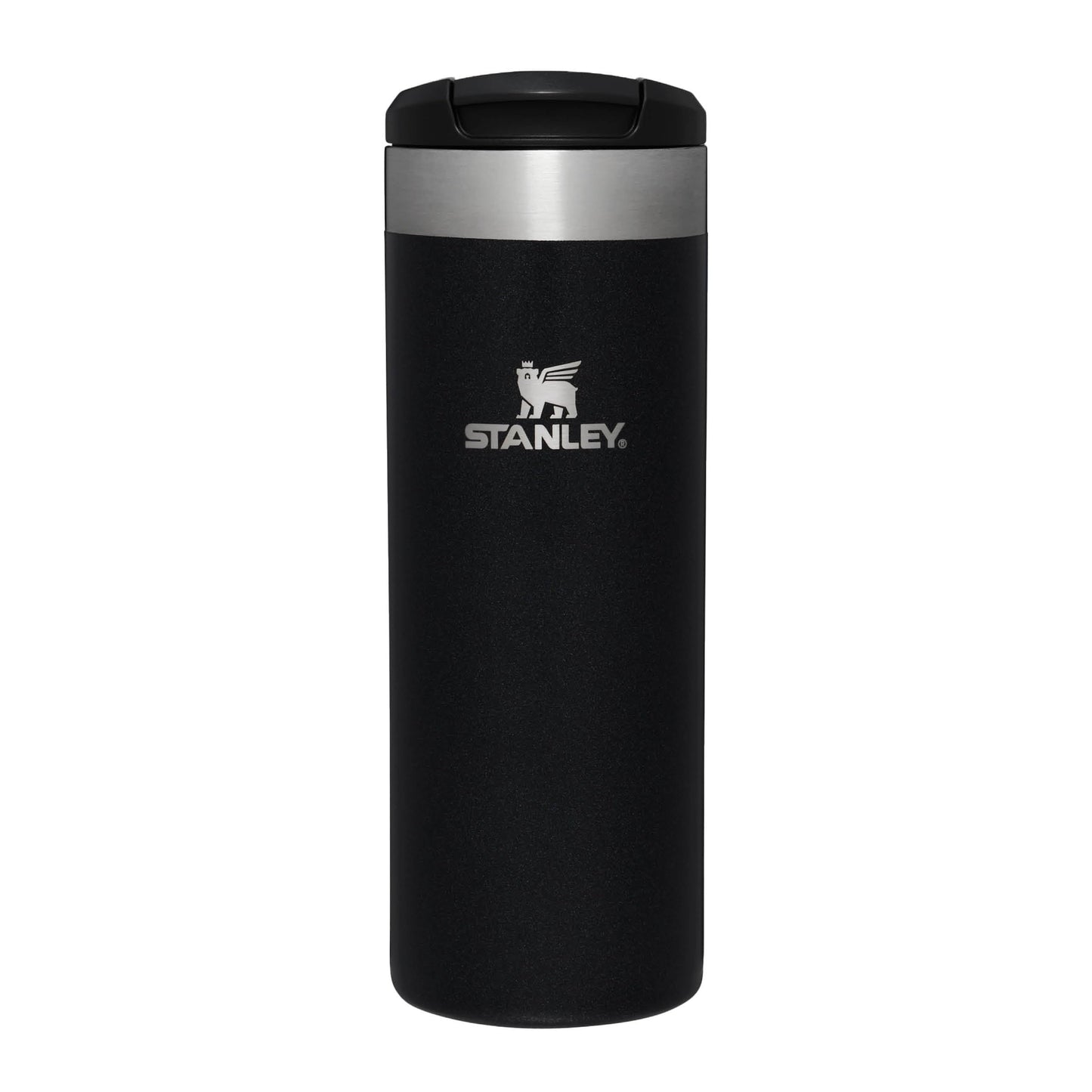 Stanley Aerolight Transit Thermos Mug 0.47L - Keeps Hot for 6 Hours - Dishwasher Safe - Leak-Proof Travel Coffee Cup - Fits Most Car Drink Holders - Thermos Bottle - Black