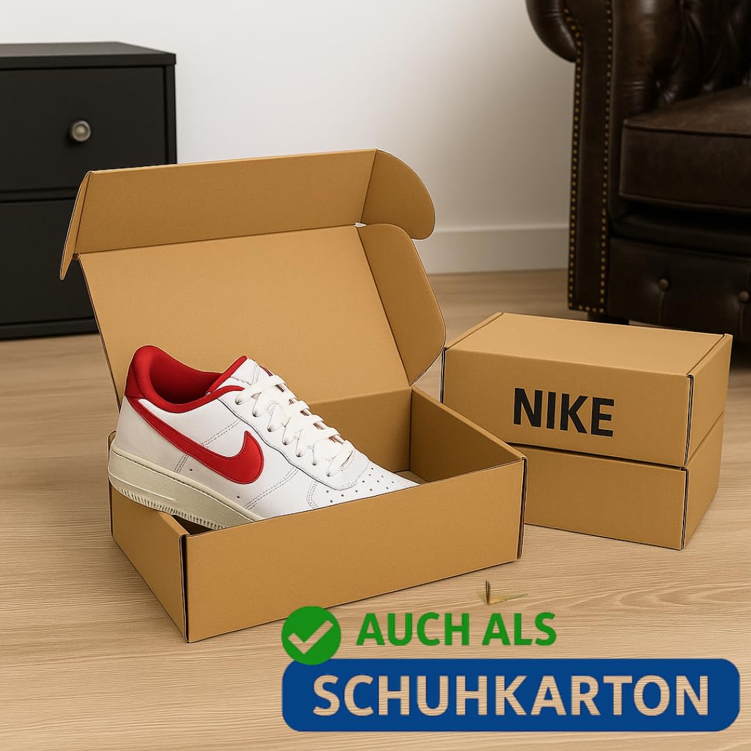 MBC 20s shipping box small, foldable 25 x 20 x 10 cm | Folding box brown | Sturdy and robust | Packet recyclable | Ideal for shipping small goods | DHL compliant size S