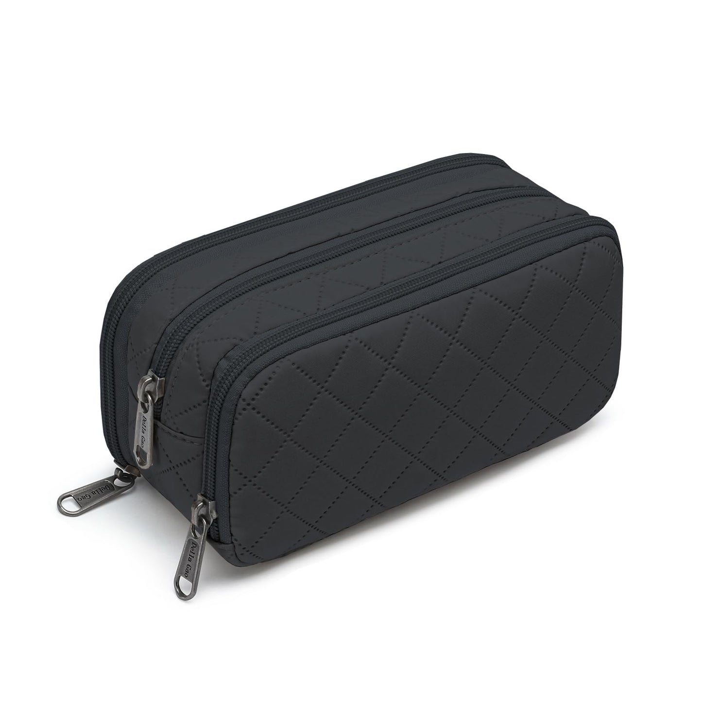 Della Gao Pencil Case Girl Pencil Case Large aesthetic pencil case for men and women (Wj001-3 BKRH)