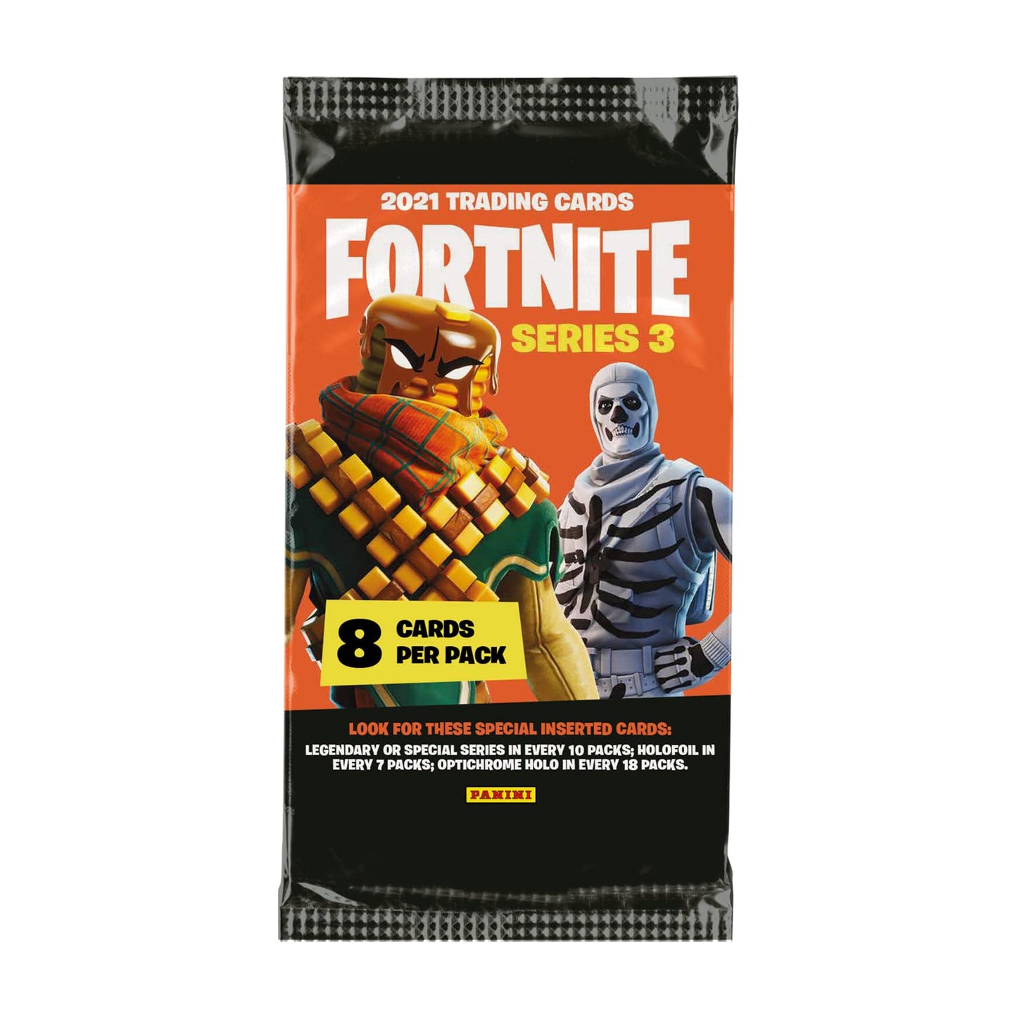 Panini Fortnite Series 3 Trading Cards - Hobby box with 18 flowpacks.
