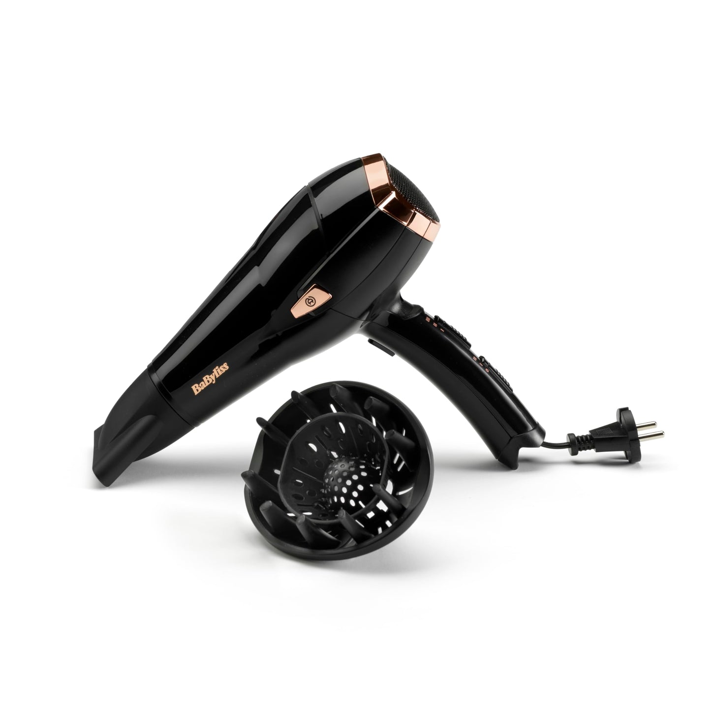 Babyliss Cordkeeper 2000 Ionic Hair Dryer D373E with unique cord retraction feature in the handle, 2000 watts, Black