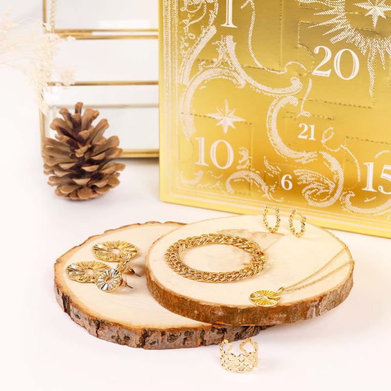 Advent calendar 2023 Gold - 24 pieces of gold jewelry